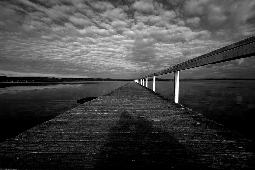 Jetty, clouds and shadows, Long Jetty.